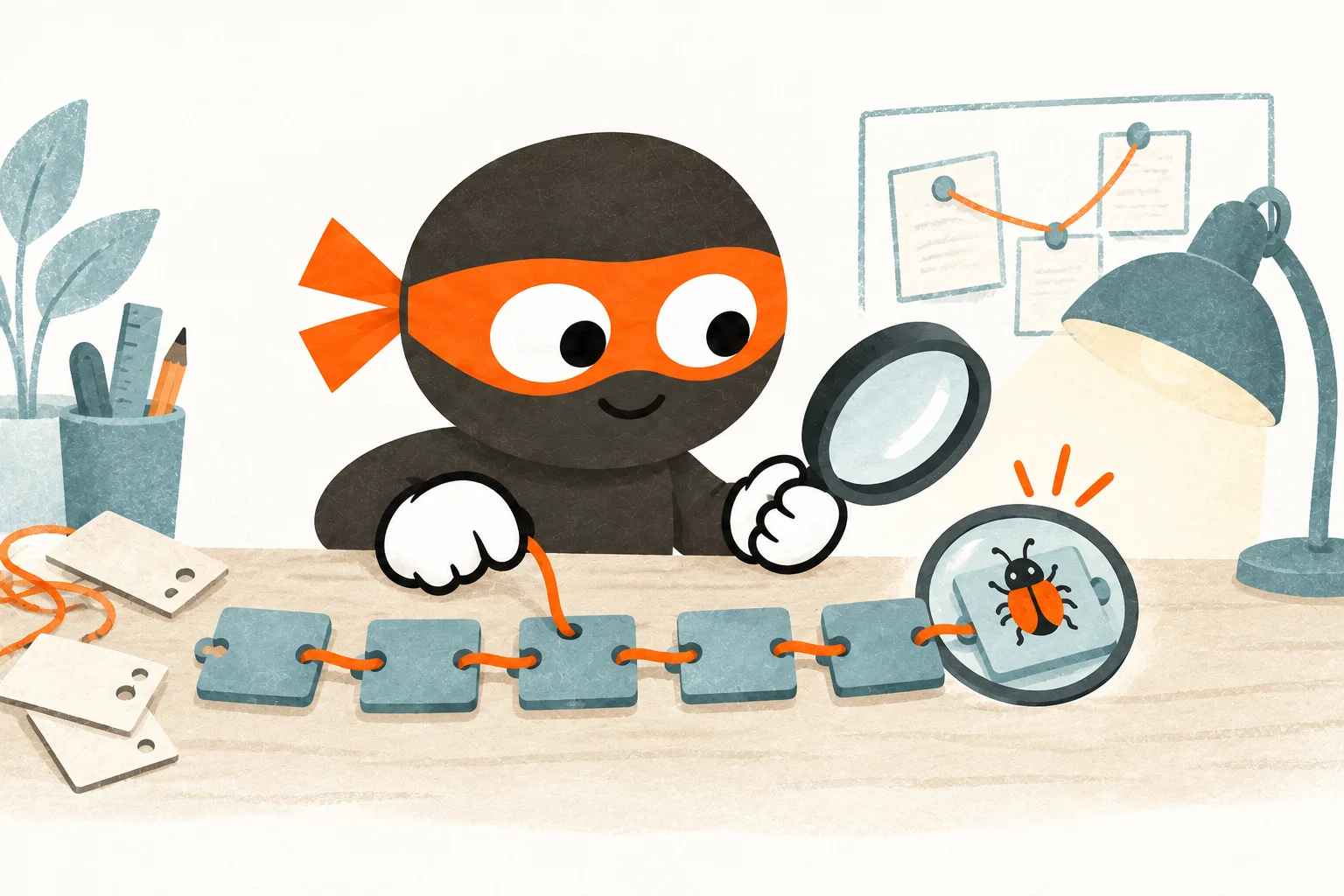 Zero following recovered connections toward a bug